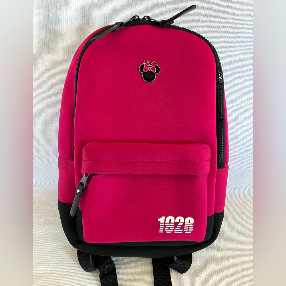 NWT Disney Store Minnie Mouse fabric backpack